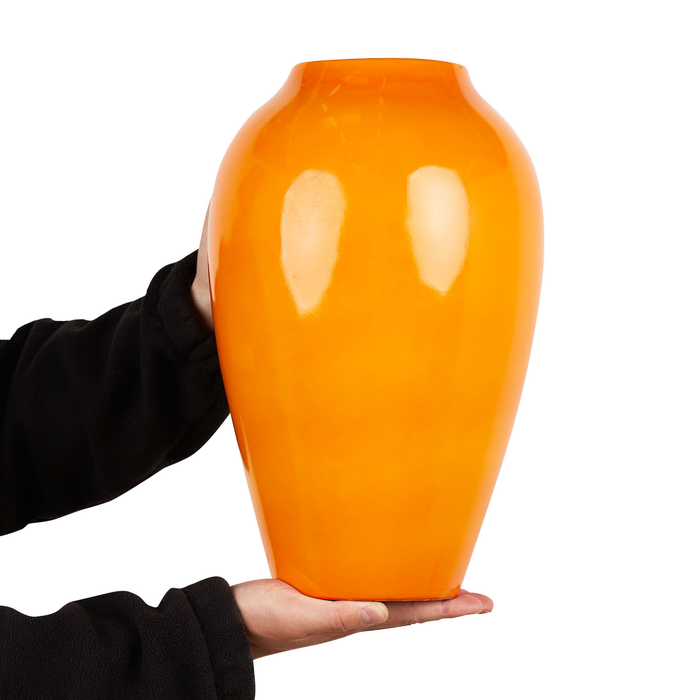 Beliani - TERRASA - Bloemenvaas - Oranje - 23 cm - Terracotta