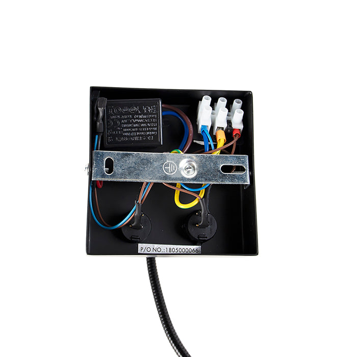 QAZQA Wandlamp zwart met velours lampenkap blad dessin met gouden