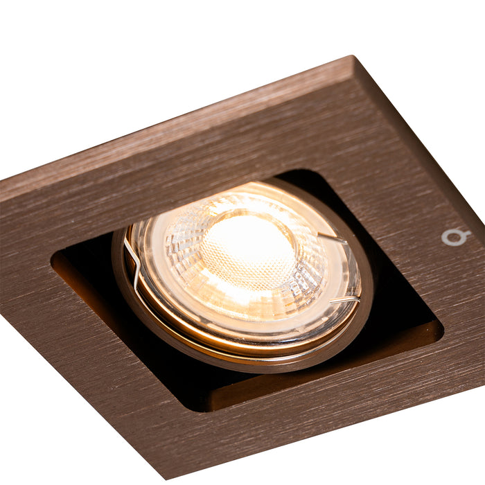 QAZQA Smart inbouwspot donkerbrons draai en kantelbaar incl. Wifi