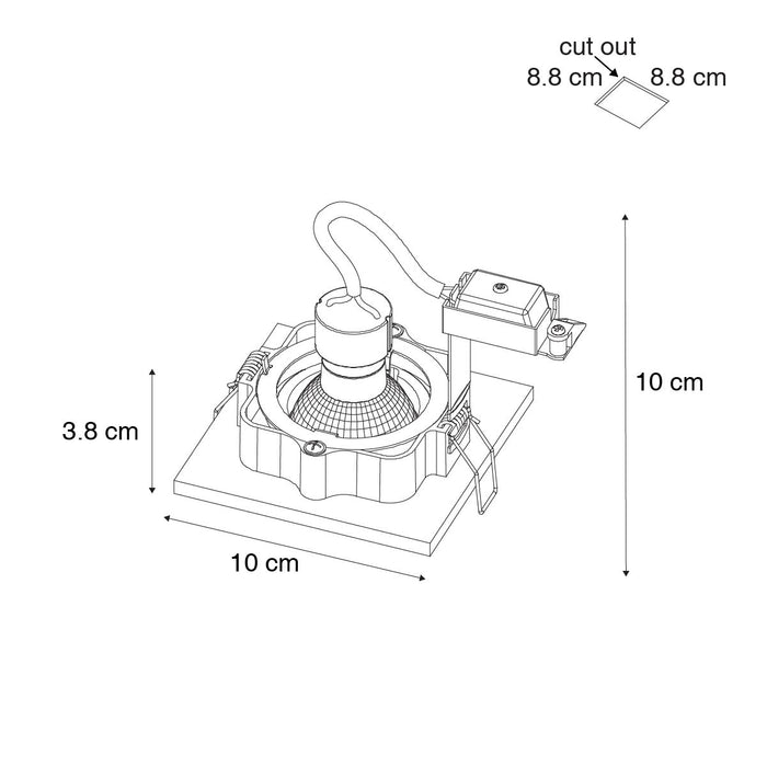QAZQA Smart inbouwspot donkerbrons draai en kantelbaar incl. Wifi