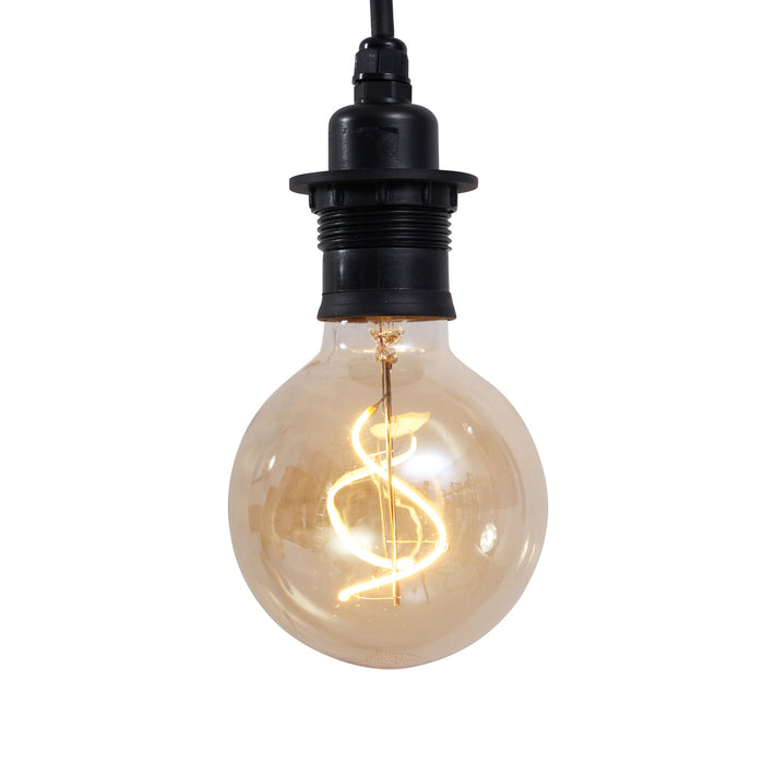 QAZQA Buiten hanglamp zwart IP44 - Cava