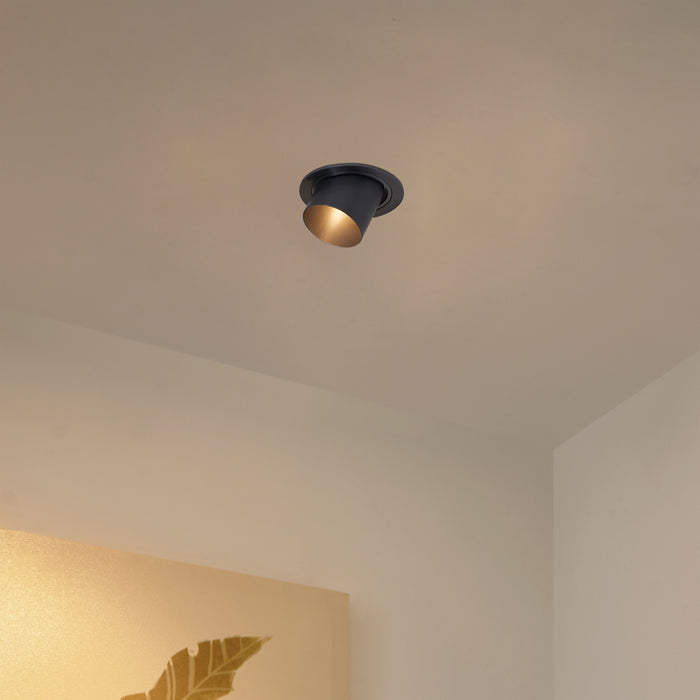 QAZQA Set van 6 moderne inbouwspots gunmetal GU10 50mm rond