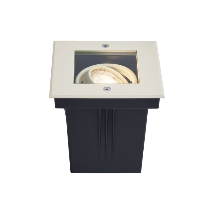 QAZQA Moderne grondspot beige GU10 50mm draai- en kantelbaar IP65 -