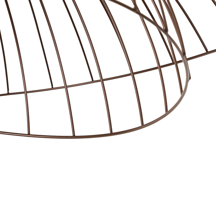 QAZQA Smart plafondlamp brons met dubbele kap 45cm incl. Wifi G95 -