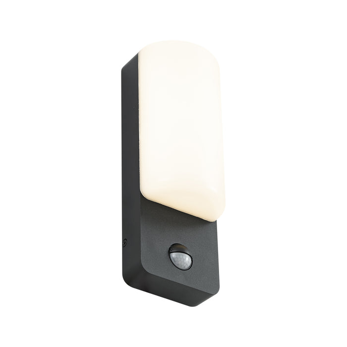 QAZQA Buiten wandlamp zwart met bewegingssensor incl. LED - Shift