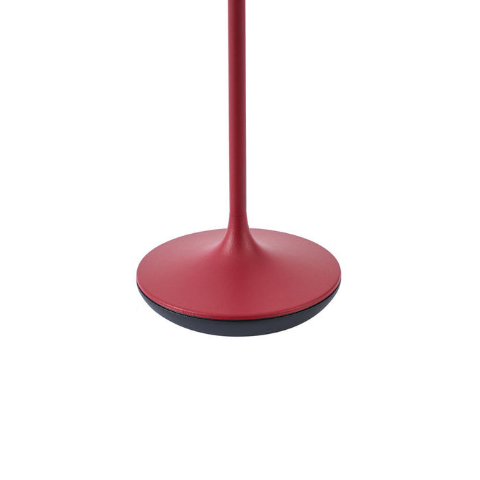 QAZQA Tafellamp rood incl. LED IP65 oplaadbaar met laadstation -