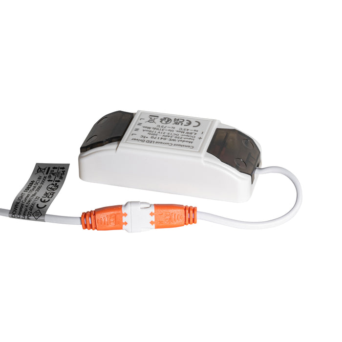 QAZQA Set van 6 inbouwspots zwart kantelbaar 6,5cm incl. LED IP54