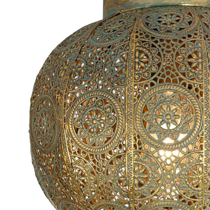 QAZQA Smart plafondlamp goud met groen 28,5 cm incl. Wifi A60 - Baloo