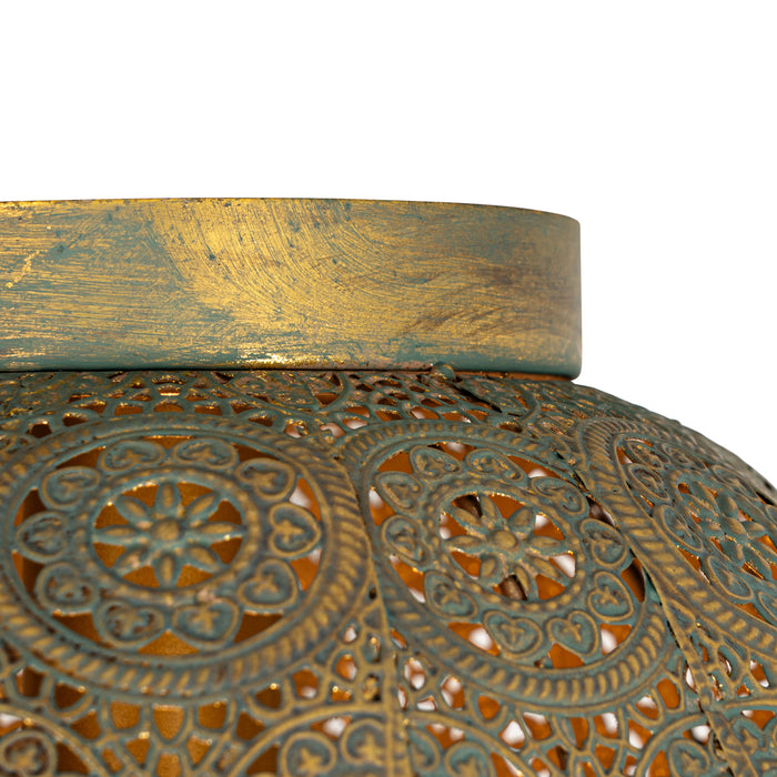 QAZQA Smart plafondlamp goud met groen 28,5 cm incl. Wifi A60 - Baloo