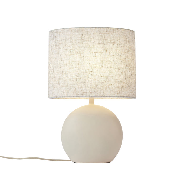 QAZQA Japandi tafellamp beige met linnen kap - Timo