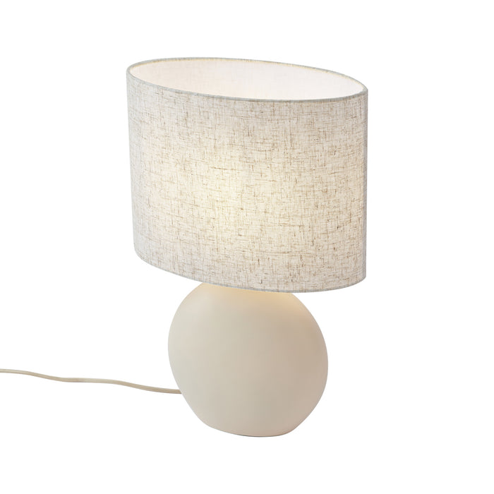 QAZQA Japandi tafellamp beige met linnen kap - Timo