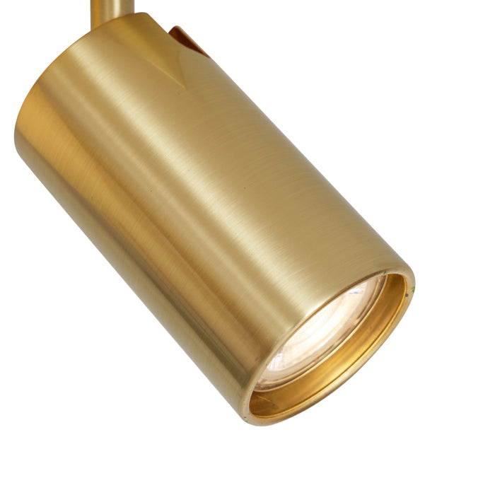 QAZQA Moderne plafondlamp messing 2-lichts kantelbaar - Lesly