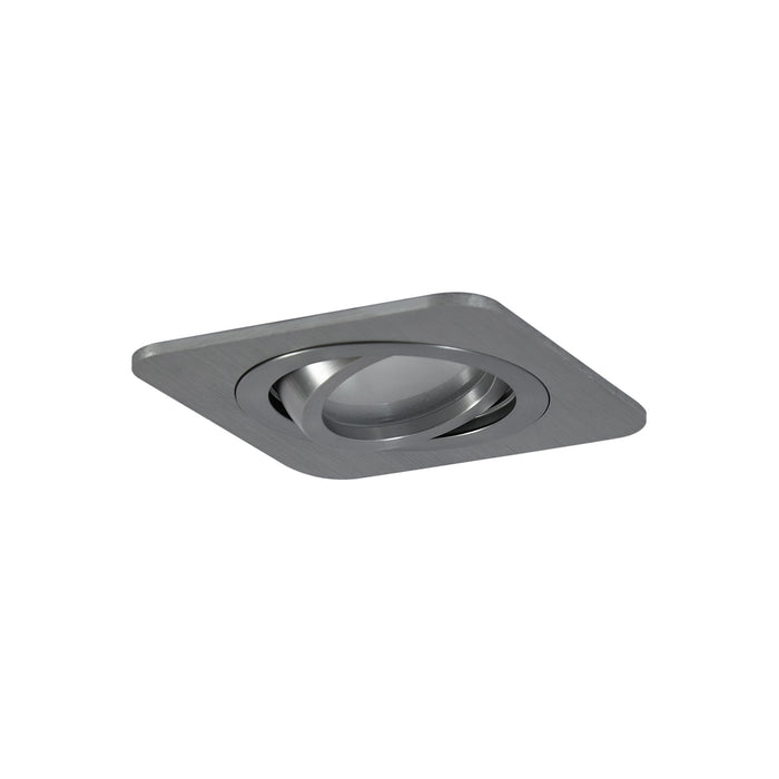 QAZQA Afgeronde inbouwspot gunmetal GU10 50mm draai- en kantelbaar
