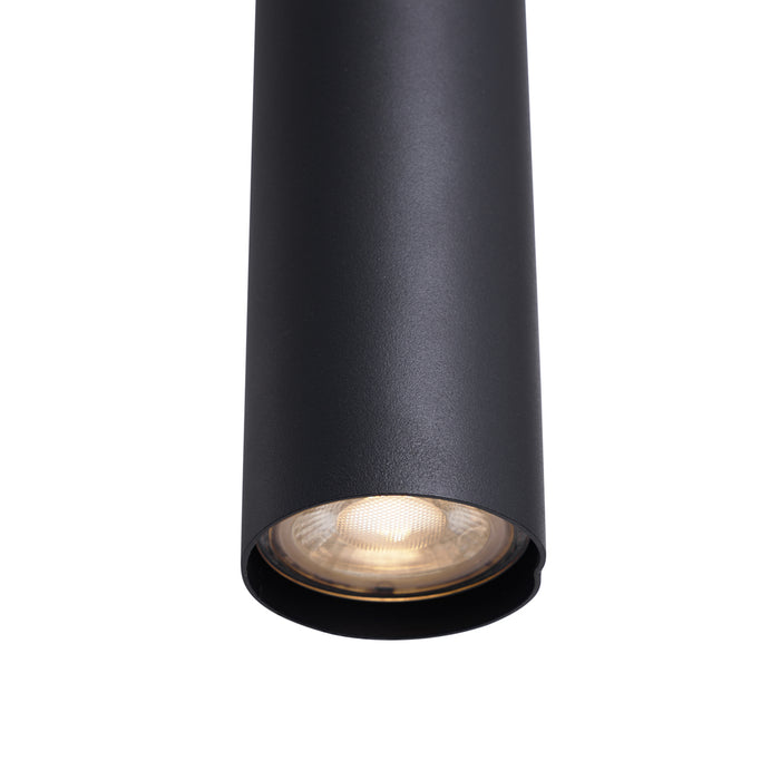 QAZQA Moderne hanglamp zwart met smoke glas 6-lichts - Duplantis