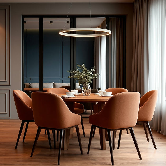 QAZQA Design hanglamp beige 80cm incl. LED 3-staps dimbaar - Girello