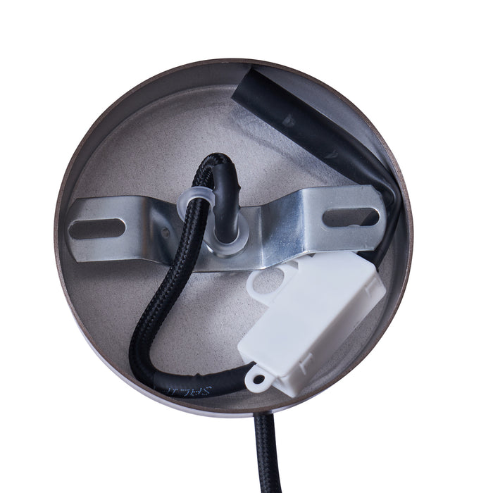 QAZQA Scandinavische hanglamp donkerbrons met gouden binnenkant -