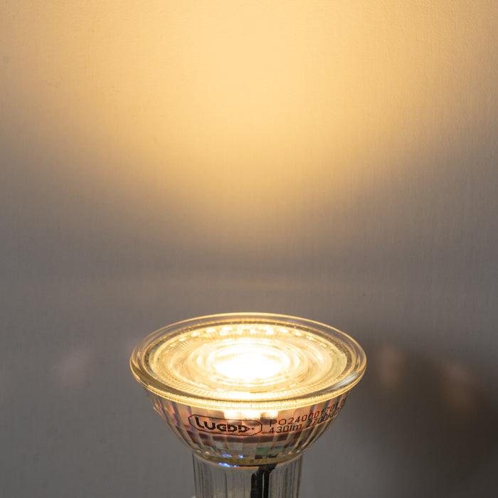 LUEDD Set van 5 GU10 50mm dimbare LED lampen helder 4.9W 430 lm 2700K