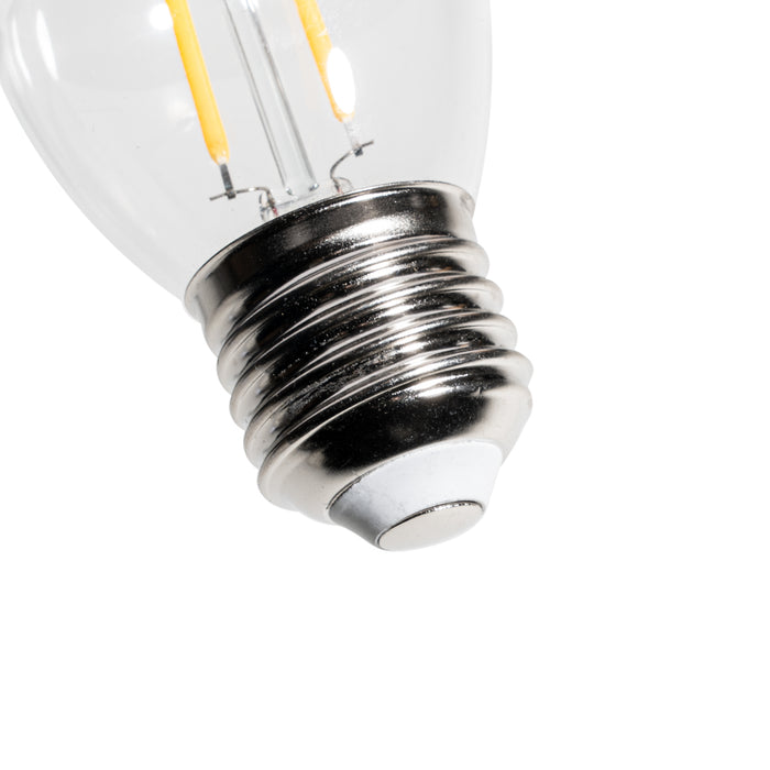 LUEDD Set van 5 E27 dimbare LED lampen P45 helder glas 3W 250 lm