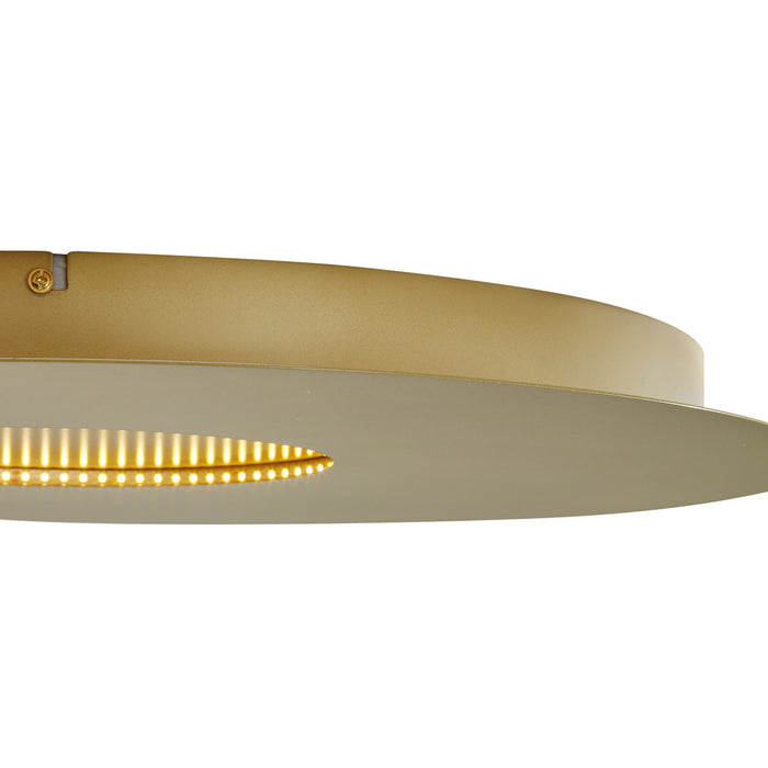 QAZQA Moderne plafondlamp goud 60cm incl. LED 3-staps dimbaar -