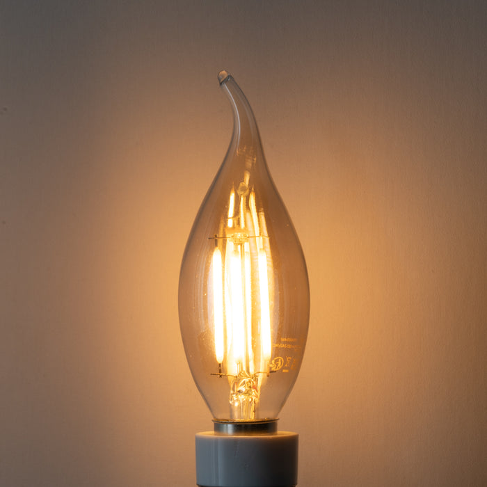 LUEDD E14 dimbare LED lamp BXS35 smoke 4W 300 lm 2200K