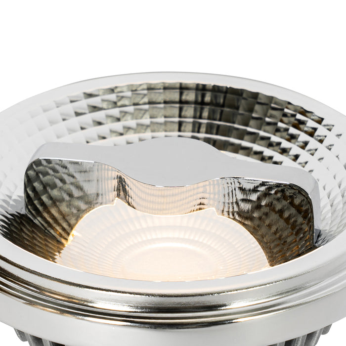 LUEDD Set van 6 G53 dimbare LED lampen 111mm 12W 600 lm 2700K