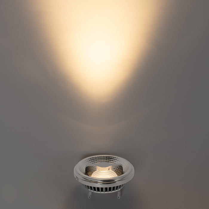 LUEDD Set van 6 G53 dimbare LED lampen 111mm 12W 600 lm 2700K