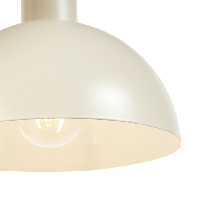 QAZQA Scandinavische hanglamp creme 6-lichts - Biles