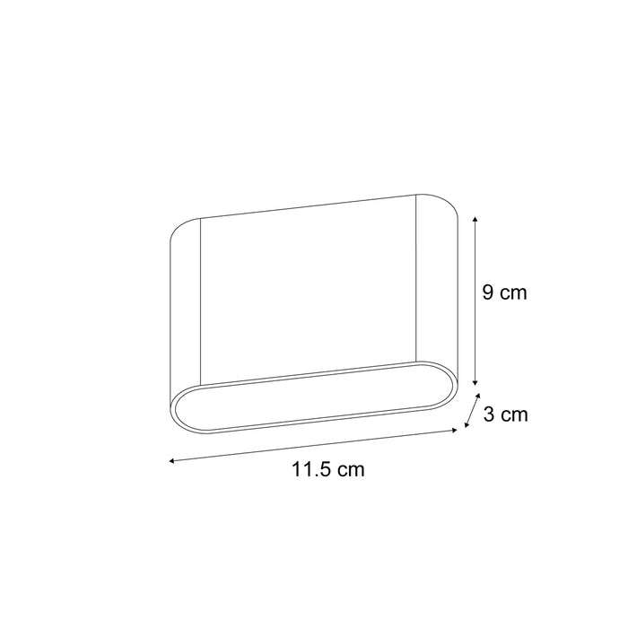 QAZQA Scandinavische buiten wandlamp hout print 11,5cm incl. LED IP65