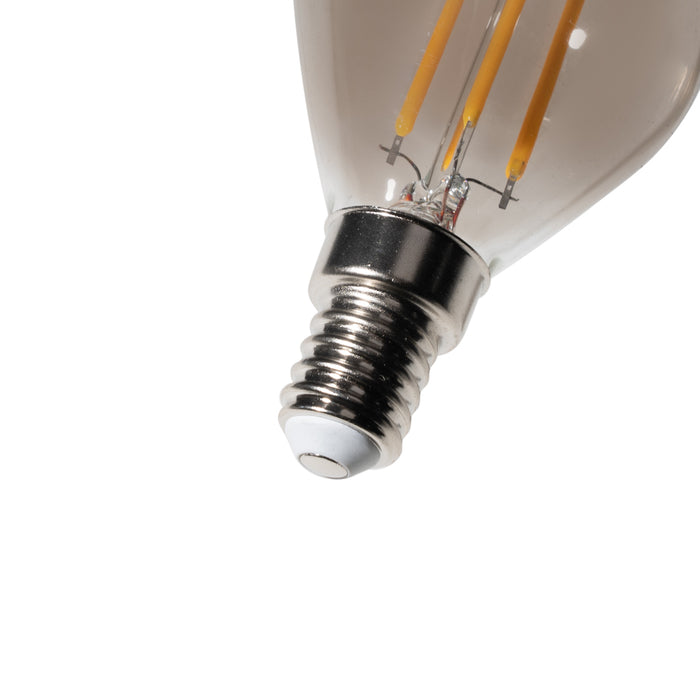 LUEDD E14 dimbare LED lamp P45 smoke 5W 470 lm 2200K