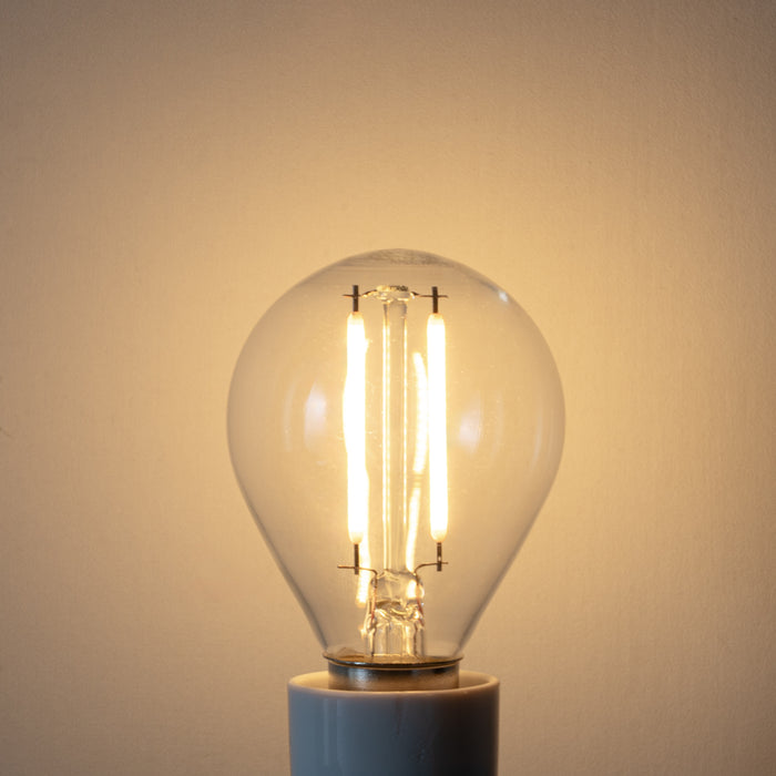 LUEDD Set van 5 E14 dimbare LED lamp P45 helder glas 3W 250 lm 2700K