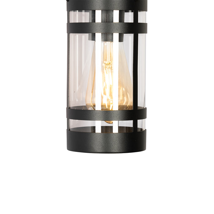 QAZQA Smart buiten wandlamp zwart IP44 incl. Wifi A60 - Ruben