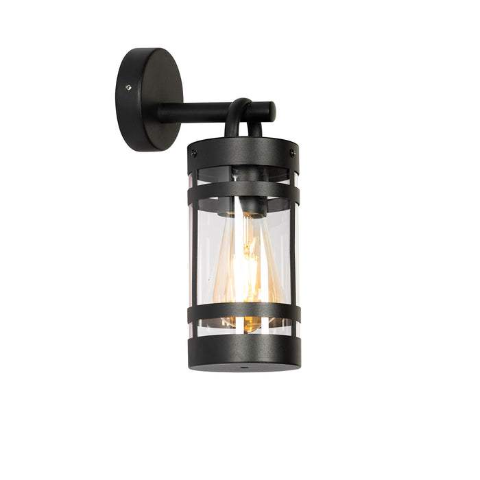 QAZQA Smart buiten wandlamp zwart IP44 incl. Wifi A60 - Ruben