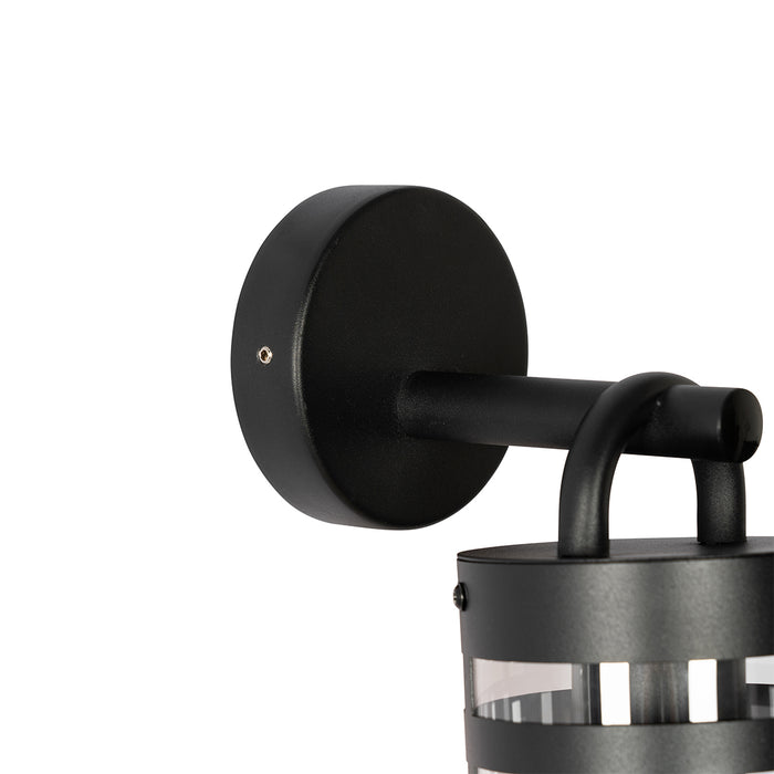 QAZQA Smart buiten wandlamp zwart IP44 incl. Wifi A60 - Ruben