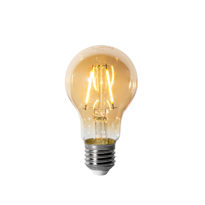 LUEDD Set van 5 E27 dimbare LED lampen A60 goud 3W 310 lm 2200K