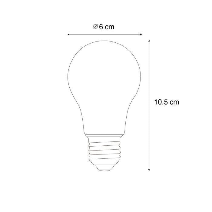 LUEDD Set van 5 E27 dimbare LED lampen A60 goud 3W 310 lm 2200K