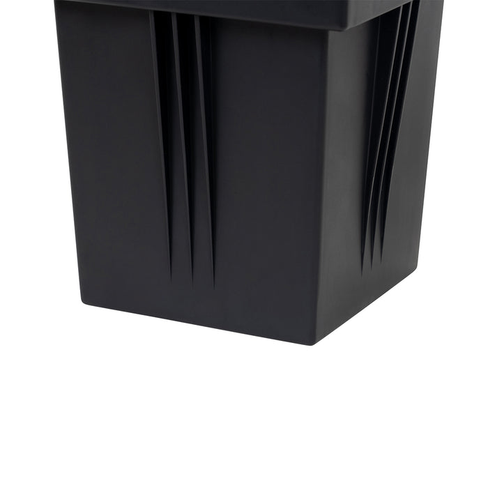 QAZQA Smart grondspot zwart verstelbaar IP65 RGBW incl. Wifi GU10