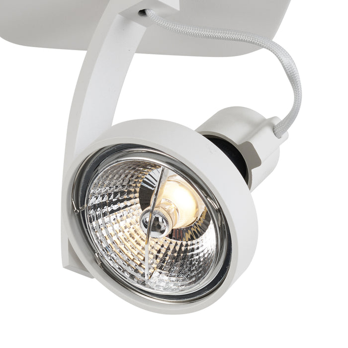 QAZQA Design plafondspot wit GU10 70mm draai- en kantelbaar - Vo