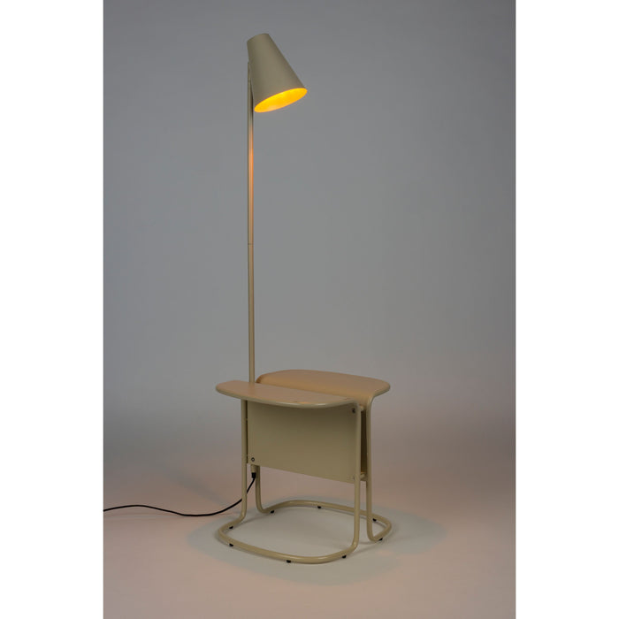 Zuiver Lustor Vloerlamp + Bijzettafel Beige