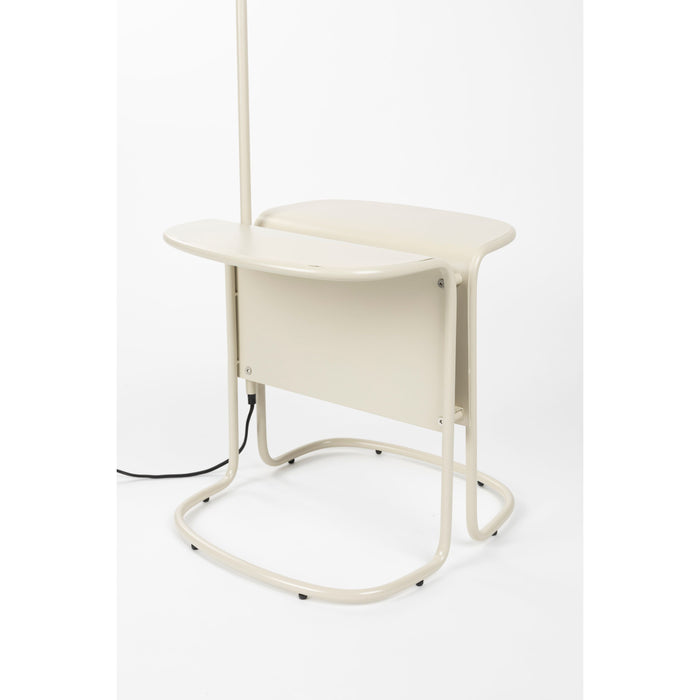 Zuiver Lustor Vloerlamp + Bijzettafel Beige