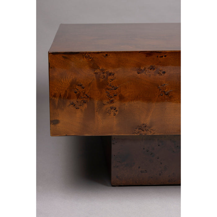Dutchbone Quinn Salontafel 90x90 cm Hout Walnootkleur - Bruin