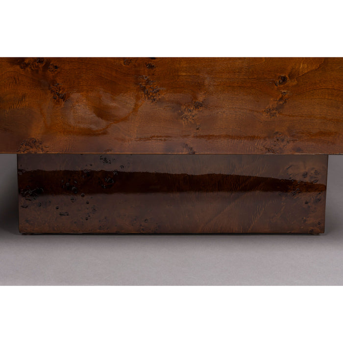 Dutchbone Quinn Salontafel 90x90 cm Hout Walnootkleur - Bruin
