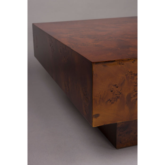 Dutchbone Quinn Salontafel 90x90 cm Hout Walnootkleur - Bruin