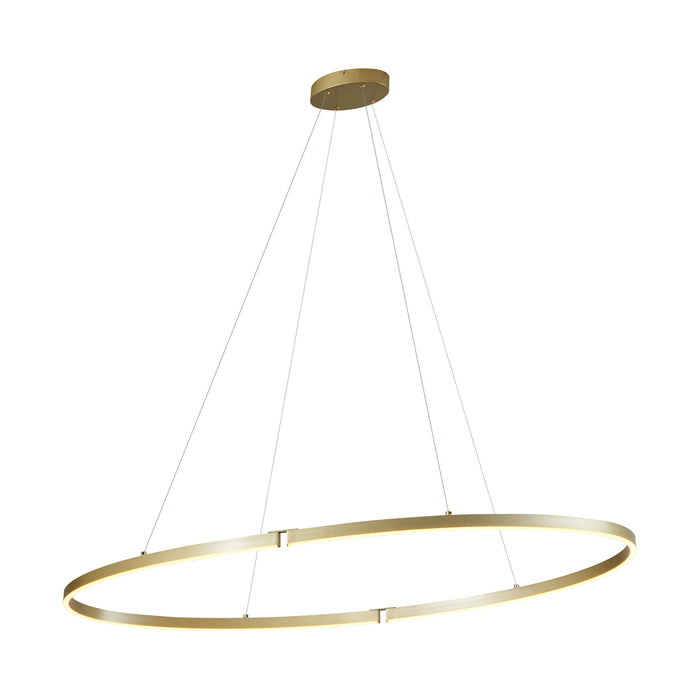 QAZQA Design hanglamp messing 120cm incl. LED 3-staps dimbaar -