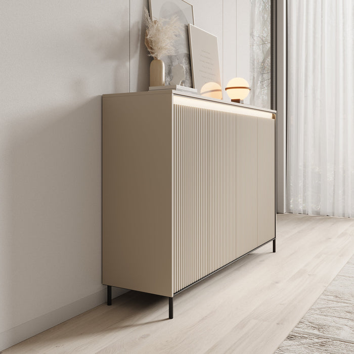 Meubella - Dressoir Timoteo - Beige - 152 cm