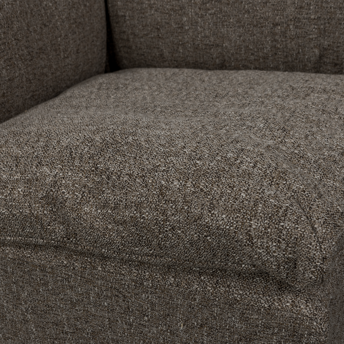 WOOOD Baggy Hoekelement - Geweven Stof - Warmgrijs Melange - 81x96x96