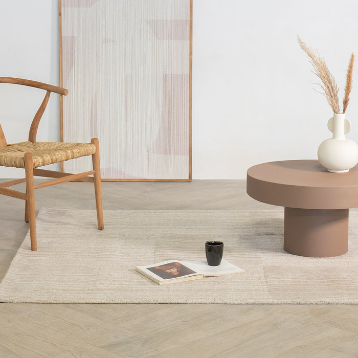 Giga Meubel - Vloerkleed Rechthoek - Taupe Wol - 200x300x2cm - Faya