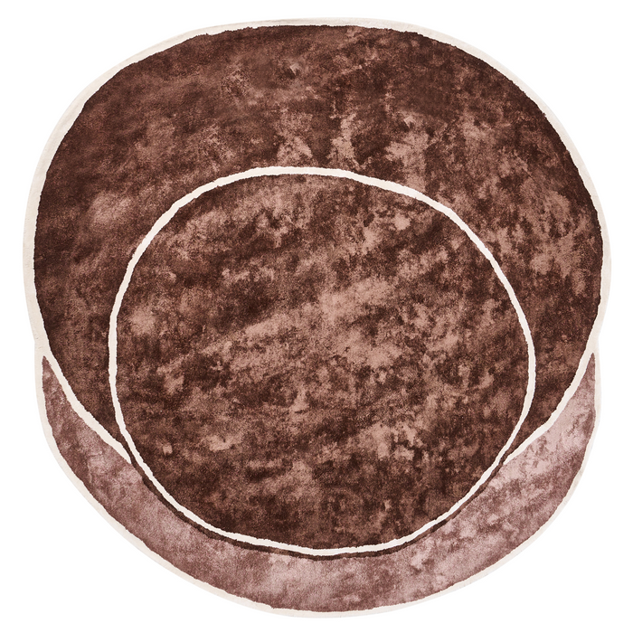 Beliani - KANRACH - Vloerkleed - Bruin - 200 x 200 cm - Viscose