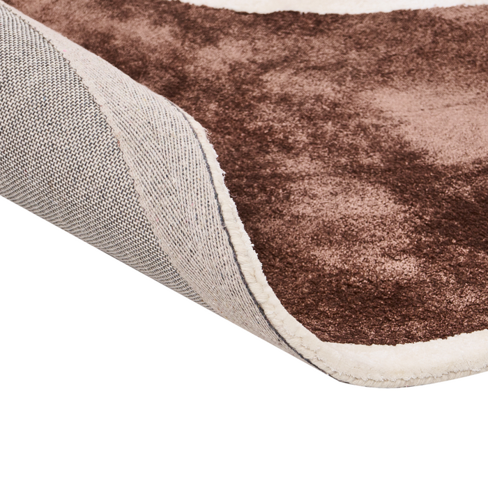 Beliani - KANRACH - Vloerkleed - Bruin - 200 x 200 cm - Viscose