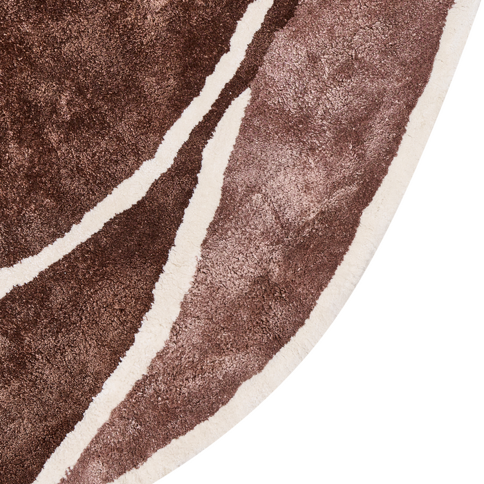 Beliani - KANRACH - Vloerkleed - Bruin - 200 x 200 cm - Viscose