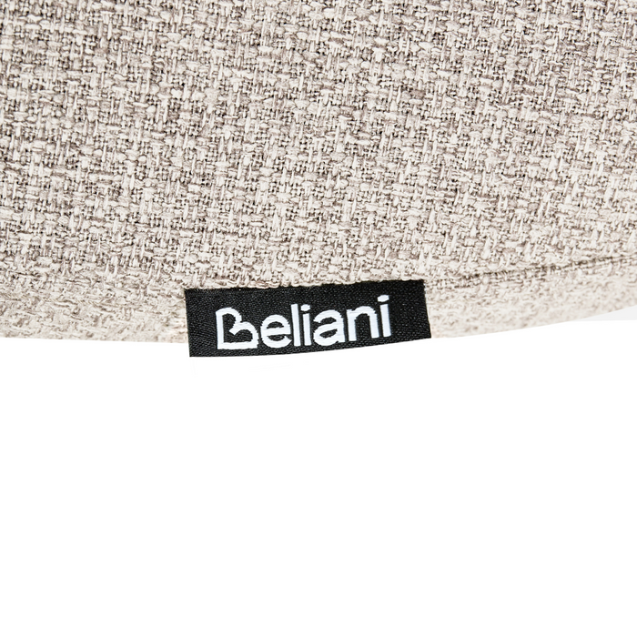 Beliani - LOLETA - Eetkamerstoel set van 2 - Lichtbeige - Stof